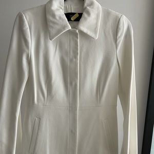 White pea coat beautiful